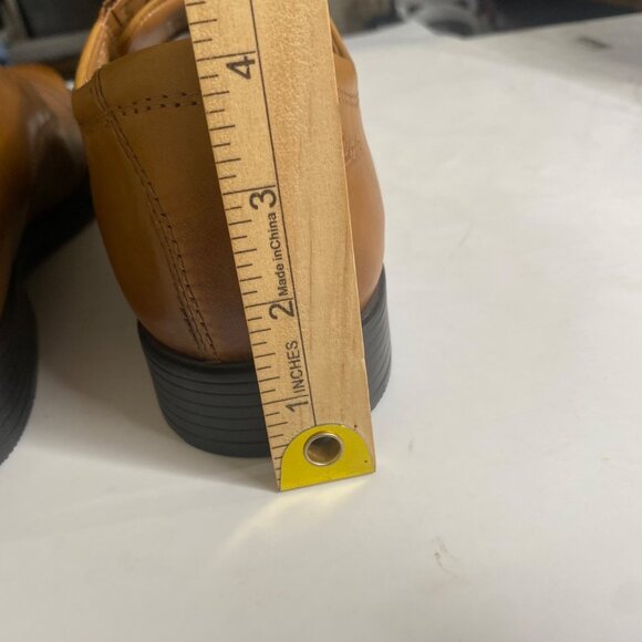 Clarks Tilden Cap Leather Oxford Dress Shoes Mens Size 11M Dark Tan Dress Shoe C - Picture 9 of 14